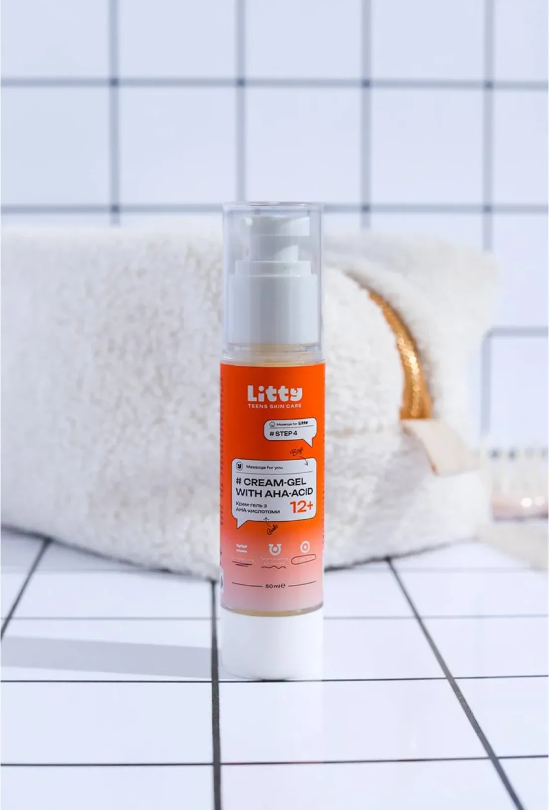 Підлітковий Крем-гель з AHA кислотами Cream-gel with AНA acids, 50ml 