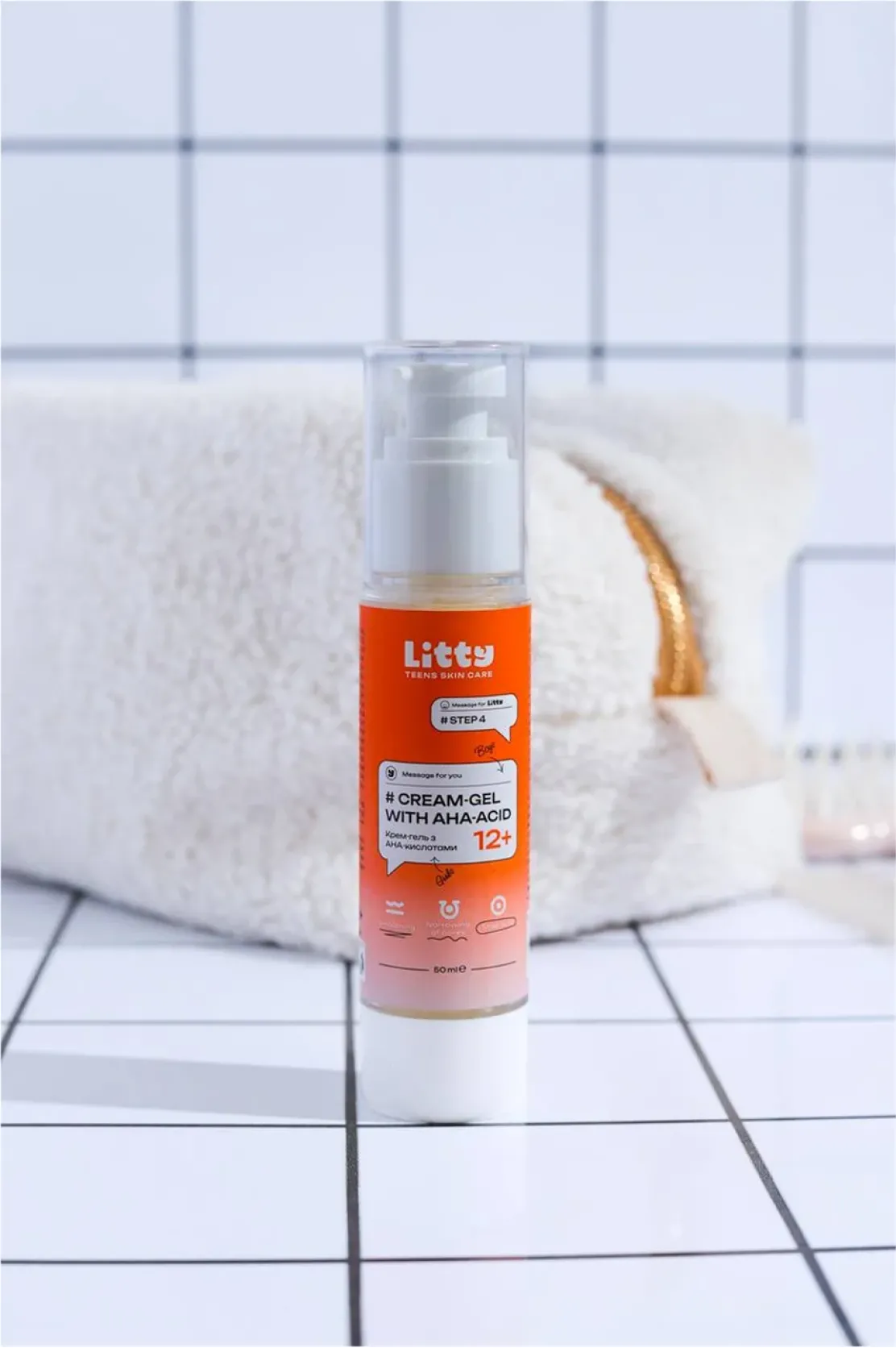 Підлітковий Крем-гель з AHA кислотами Cream-gel with AНA acids, 50ml 